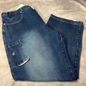 Rocawear Vintage‎ Y2K Men's Jeans 42x32  Baggy Skater Embroidered